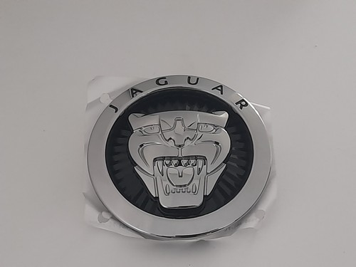 NEW GENUINE JAGUAR 85mm BLACK GRILLE BADGE XF XJ F-TYPE F-PACE XE ( MEASURE ) - Picture 2 of 4