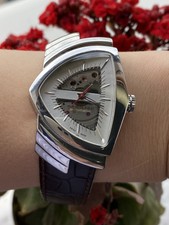 Hamilton Ventura Elvis Watch H245150 Automatic Skeleton Dial Mens Swiss Made