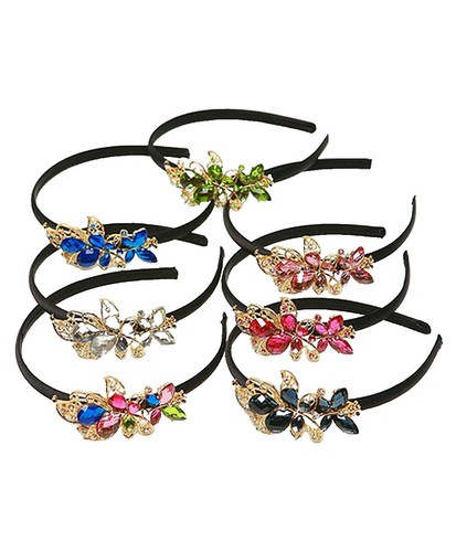 Boho Ethnic Wind Embroidery with Butterfly Headband Non-slip  display picture 1
