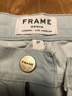 FRAME DENIM LE SKINNY DE JEANNE SLIM STRAIGHT LIGHT BLUE DENIM JEANS 27 X 28 EUC — photo 2