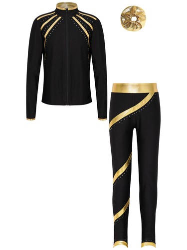 Kids Girls Sweatshirt Long Sleeve Jacket Performance Activewear Stand Collar - Picture 17 of 63