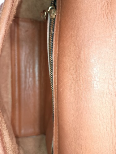Bolso de Hombro Old Coach 9870 con Cerradura Giratoria Cuero Marrón Vintage Damas Usado - Imagen 10 de 12