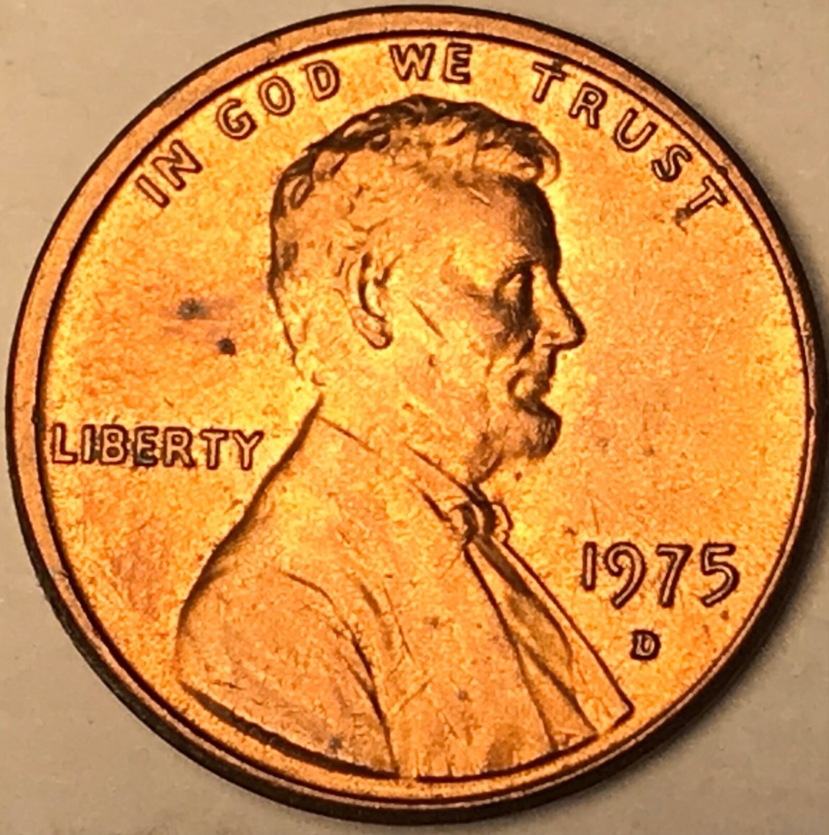 1975 D Lincoln Cent Misaligned Obverse, rotated die ERROR | eBay