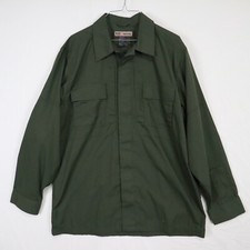5.11 Tactical Shirt Mens Medium Ripstop Flap Pocket Button Up Green Long Sleeve