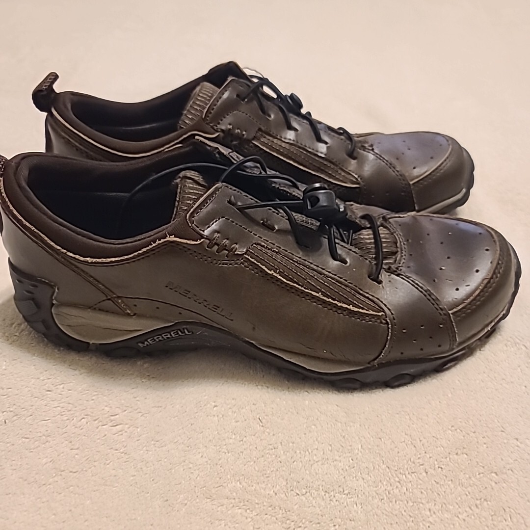 Scarpe casual Merrell Bellot marrone terra scuro da uomo taglia 11 J111936C pizzo rapido