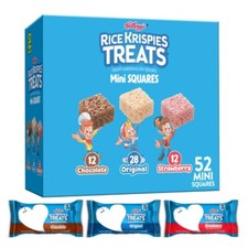 Rice Krispies Treats Variety Pack Chewy Mini Marshmallow Snack Bars,Ready-to-Eat