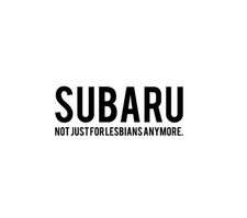 Subaru Not Just For Lesbians Anymore Decal Window Sticker Vehicle 2515