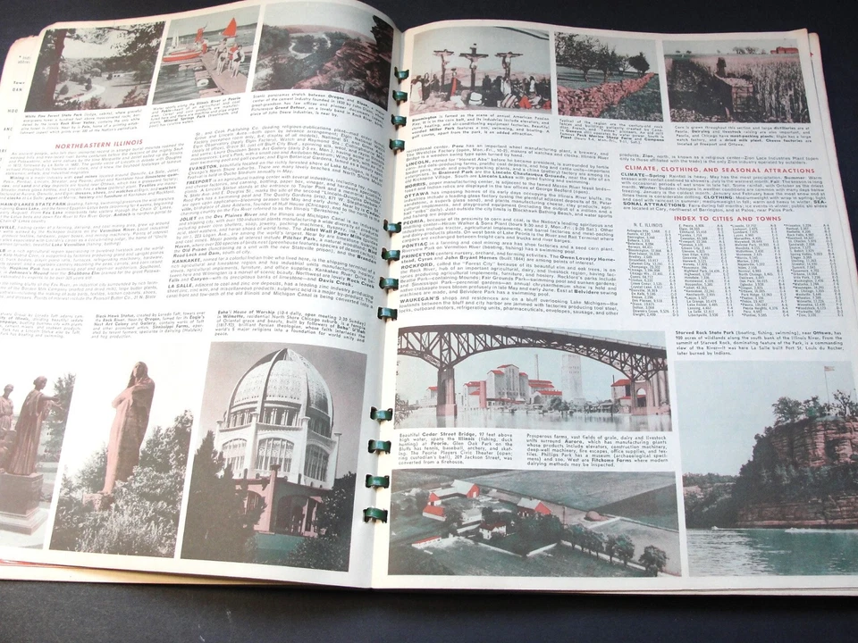 Conoco Oil Co.-Gas/Oil Ads-Touraide Travel Guide Maps-1946 Spiral Bound Booklet. - Image 4 of 4