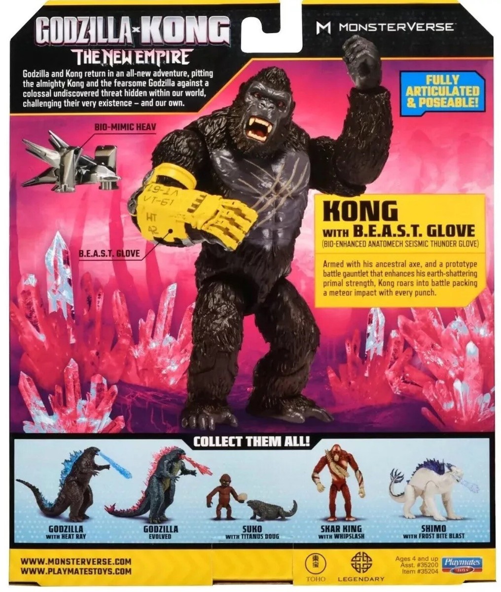 KONG w/ BEAST Glove 6” Figure Godzilla X Kong The New Empire 2024