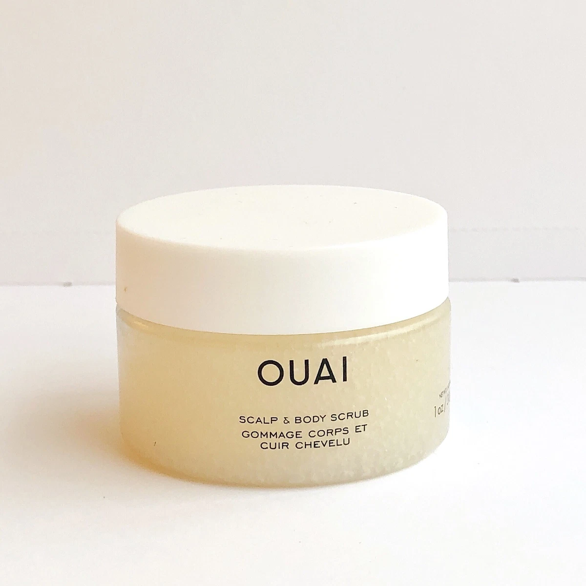 OUAI Haircare Scalp Body Scrub Deluxe Sample Size Mini 1 oz 30 g