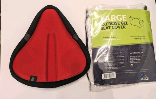 Bikeroo Large Exercise Bike Gel Seat Cushion WIDE SOFT PAD Most Comfortable - Picture 2 of 9