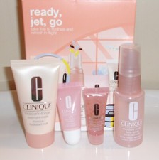 Clinique MOISTURE SURGE Hydration Ready, Jet, Go TRAVEL SET Set of 4 NIB