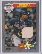 2022 Topps Series 2 Ronald Acuna Jr. 1987 All-Star Relic Black /199  #87ASR-RA