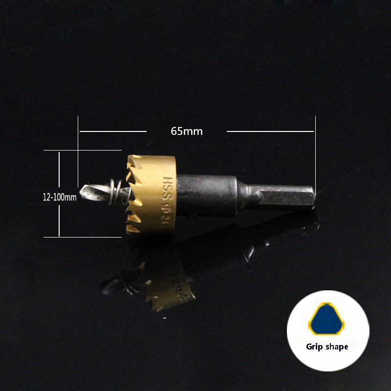 12mm-60mm HSS Hole Saw Drill Bit Titanium Metal Alloy Cutter for Stainless Steel