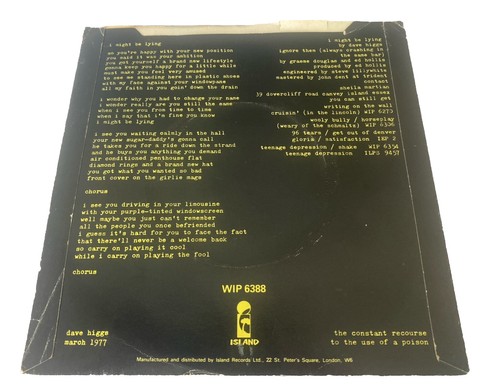 EDDIE & THE HOT RODS - I Might Be Lying (1977) 7" UK Punk Vinyl Single Vg+ / Vg - Bild 7 von 8