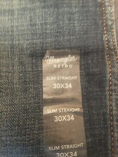 Jeans Wrangler uomo retrò premium slim bottoni dritti mosca 30 x 34 88MWZBF - Foto 8 di 10