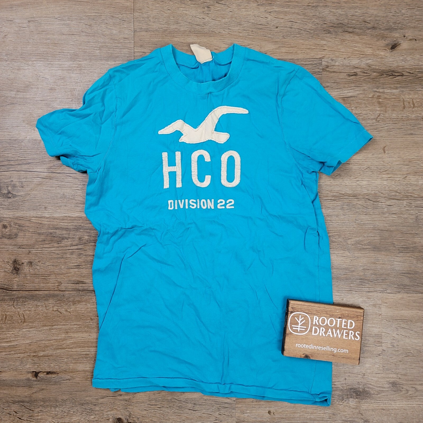 blue hollister shirt