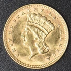 1874 Type 3 Indian Princess Large Head Gold Dollar Philadelphia $1 - COINGIANTS-