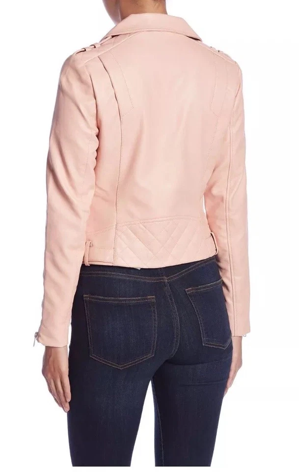 Chaqueta de moto de cuero sintético Romeo & Juliet Couture nueva con etiquetas Foto 2 de 3