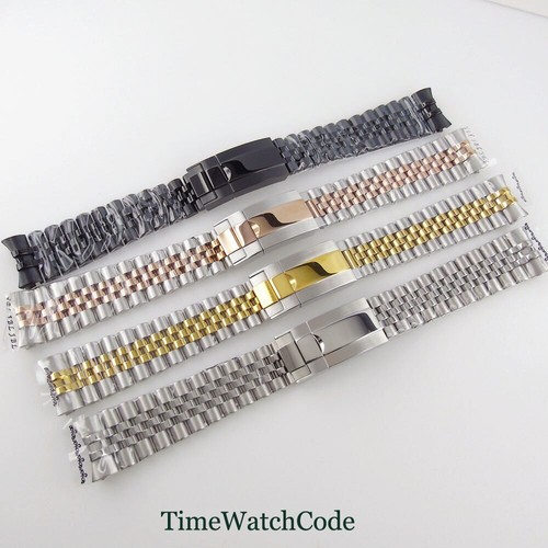20mm Jubilee Bracelet 316L Solid Watch Strap Watchband Fit Bliger Tandorio Watch - Picture 15 of 21