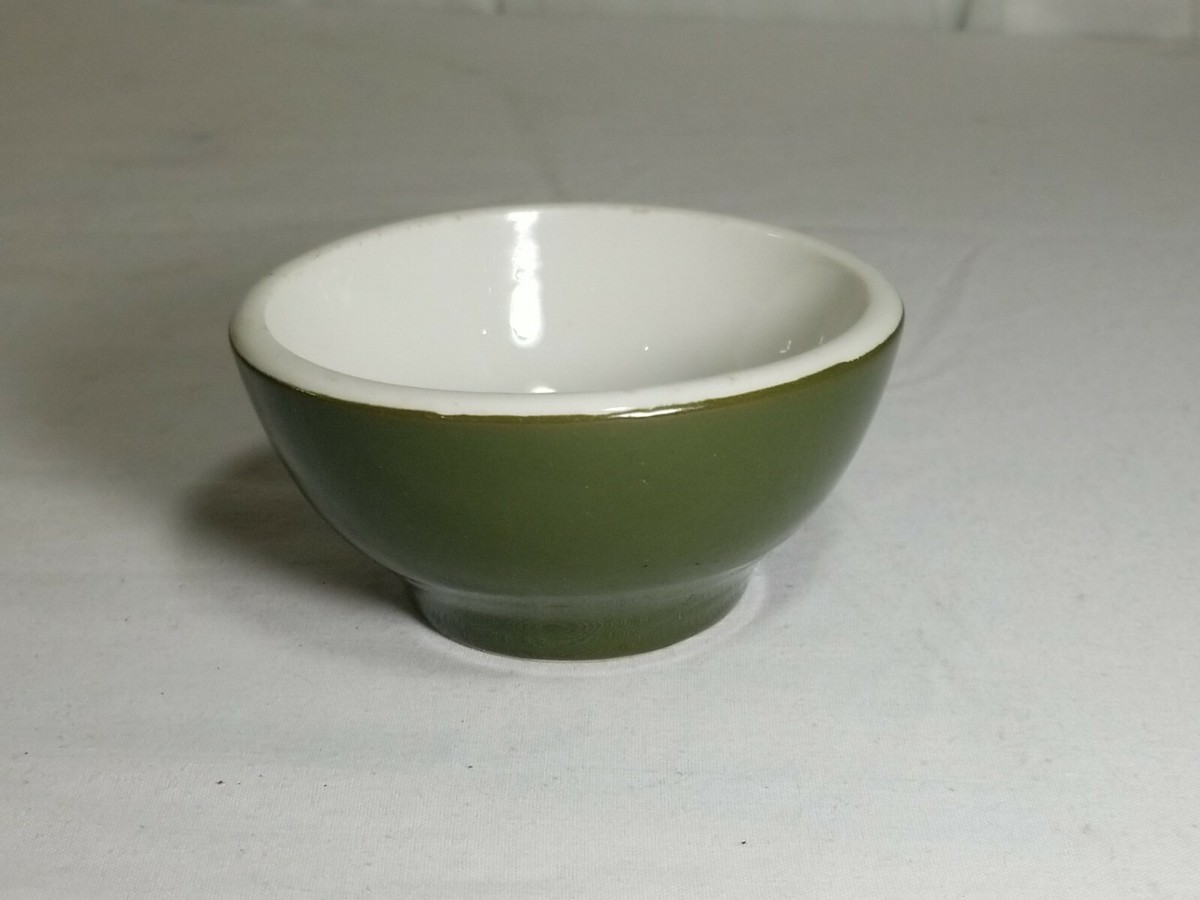 Vintage Hall Restaurant Ware Bouillon Side Dish Bowl #561 Green 4