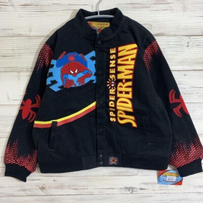 Jh Design MARVEL Spider-Man Racing Jacket Black Youth Size 2XL 13