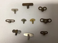 Vintage Assorted Lot of 10 Alarm Clock Winders~Replacement Part/Repair/SteamPunk