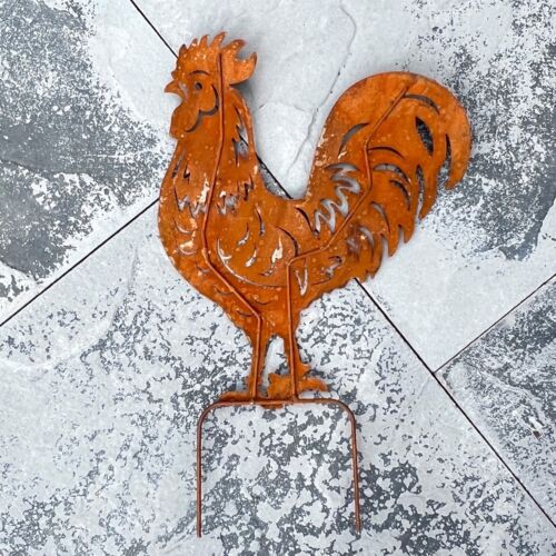 Garden Ornaments and Statues Chicken Stake Metal Animal Silhouette Decorative - Picture 5 of 6