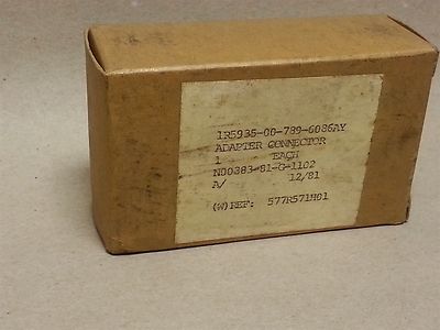 Northrop Automatic Aircraft Mil-Spec RF SMA Adapter Connector # 577R571H01