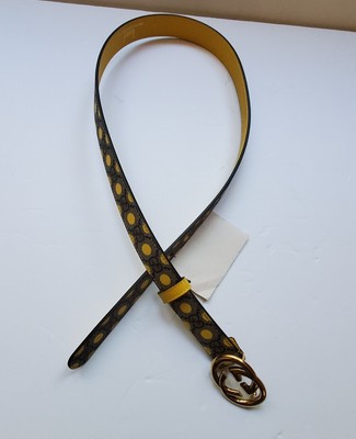 NWT Gucci interlocking GG polka-dots GG print belt - size 80-32 SALE! NWT Gucci interlocking GG polka-dots GG print belt  main image 4
