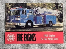 1993 FAMA Fire Engines #13 1988 Sutphen 75 Foot Aerial Tower Pennsylvania 