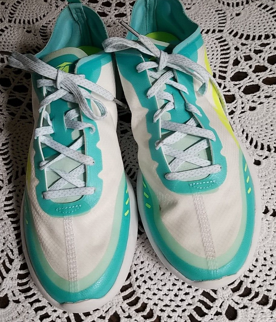 SAOLA SNEAKER DA DONNA AVI DAWN TAGLIA 9 BIANCHE TURCHESE E GIALLE USATE IN PERFETTE CONDIZIONI