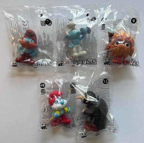 2025 Burger King SMURFS Toys Lot Of 5 *Free Shipping*