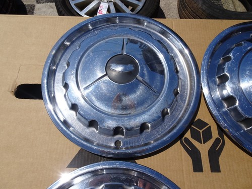 OEM GM Set of 4 14" Hubcap Caps Wheel Covers 1957 Chevrolet Bel Air - Picture 4 of 7