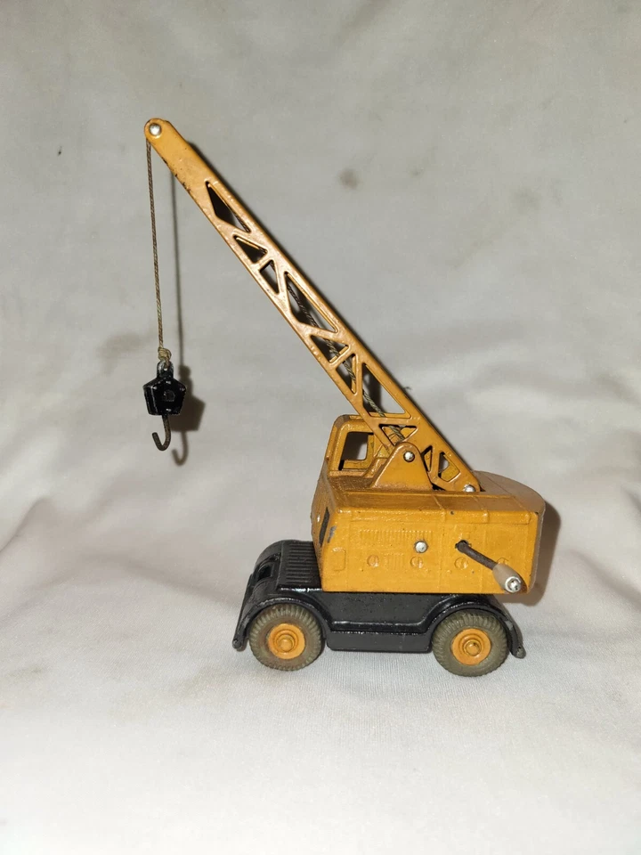 GRÚA MÓVIL COLES DE HIERRO FUNDIDO ANTIGUA DE COLECCIÓN DINKY SUPERTOYS INGLATERRA MECCANO CO 1950 Foto 2 de 4