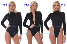 Black Spandex Tights Catsuit Costumes 3 Style Women Short Jumpsuit Bodysuit F652