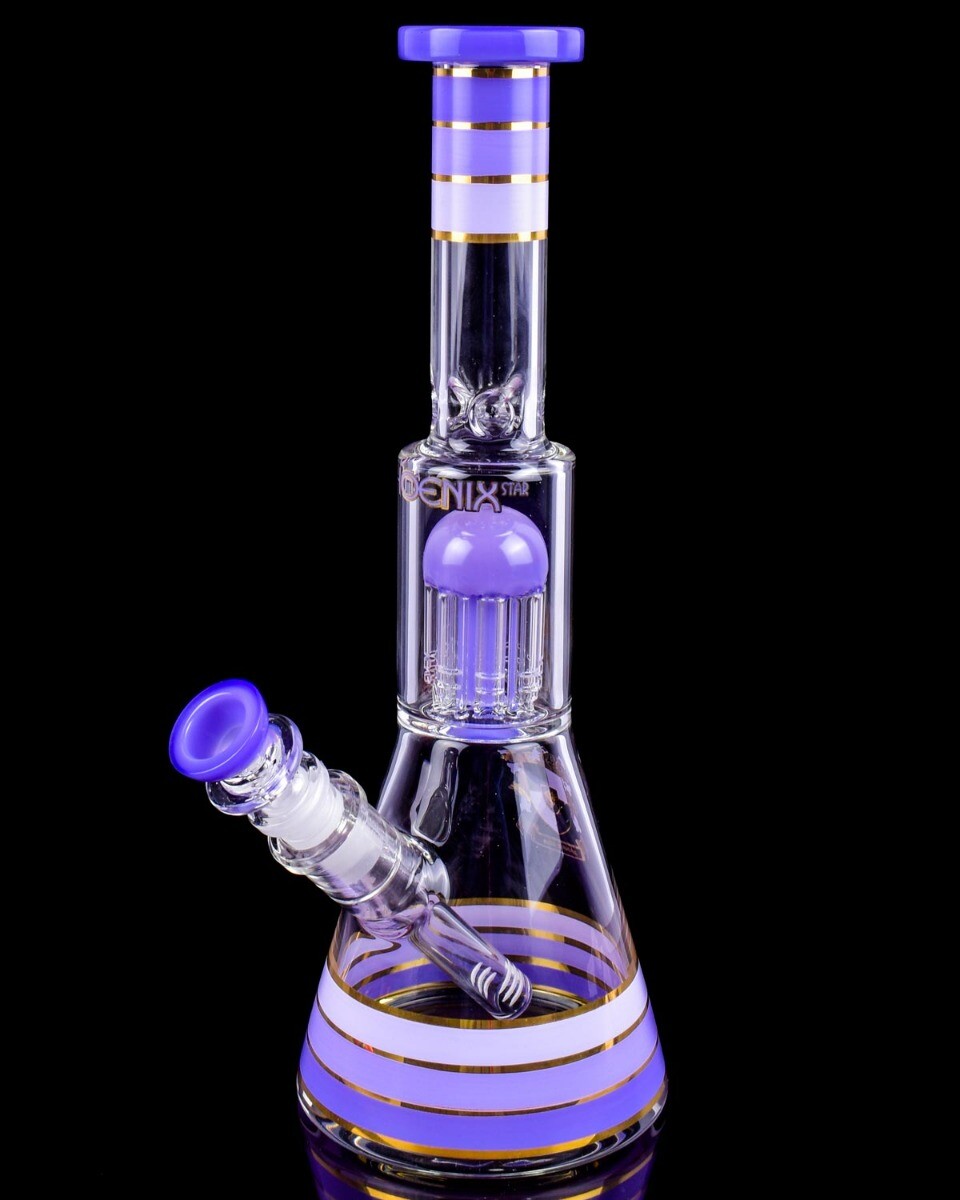 THICK 12" BEAKER Bong Cute Glass Water Pipe GIRLY Pipe HOOKAH Bubbler