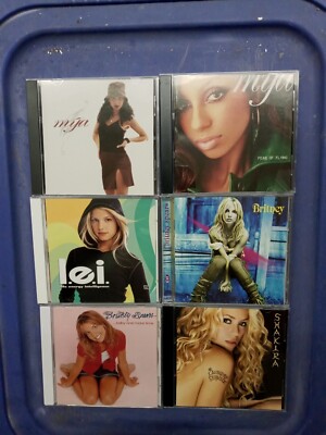 6 Female Cd Music Bundle ( Mya, Jessica Simpson, Britney Spears, Shakira) Pre -