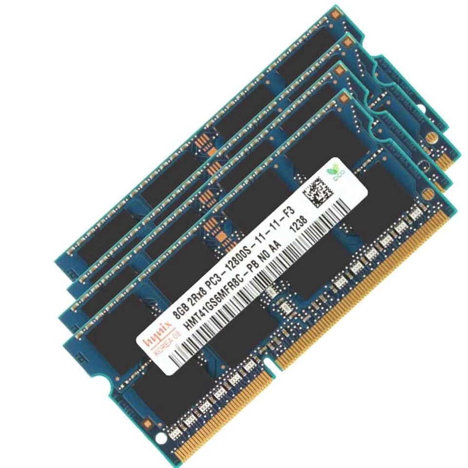 32GB 4x 8GB 4GB 2Rx8 DDR3 PC3-12800S 1600MHz 1.5V CL11 Laptop RAM For Hynix Lot - Image 2 of 4