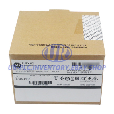 New Factory Sealed AB 1794-PS3 FLEX I/O Ser A 24V-DC Power Supply Module 1794PS3