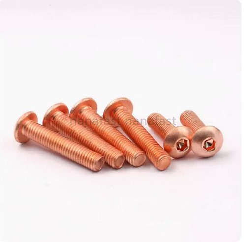 Pure Copper Hex Socket Bolts Button Head Screws M3 M4 M5 M6 M8 - Picture 6 of 12