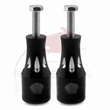 7/8" 22mm Handlebar Risers Handle Fat Bar Mount Clamp Black Universal CNC Bike