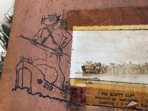 RARE WW2 SAIPAN! GILBERT ISLANDS LST 218 US NAVY IN BATTLE MISSION PHOTO ALBUM - Picture 3 of 15