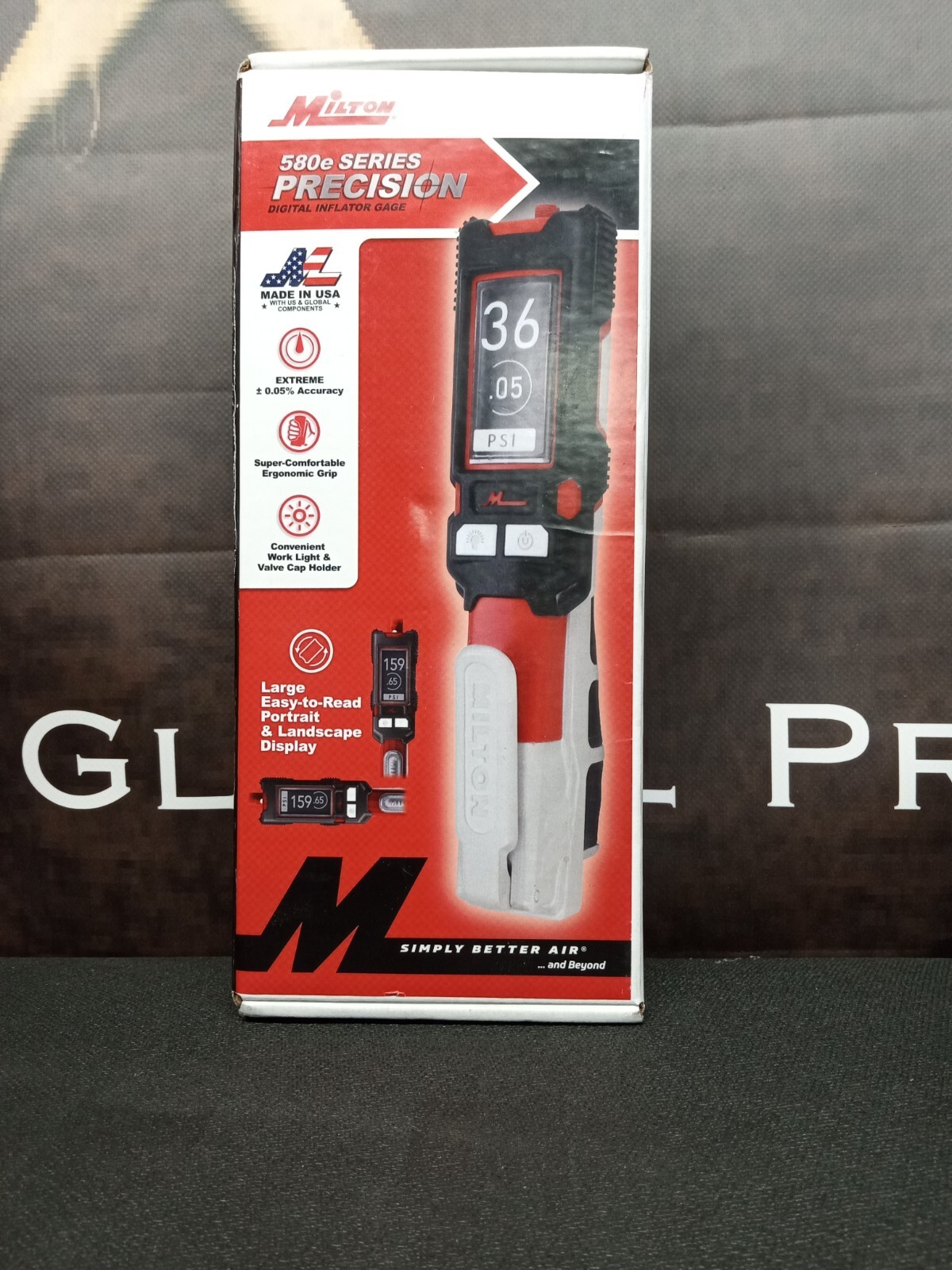 Milton 580e Series Precision Digital Inflator Gage s580eKIT w/ 15