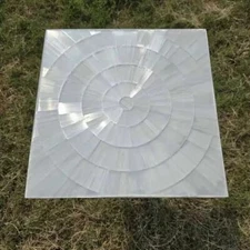 Square Selenite Center Table Kitchen Table Sofa Table for Home Decor