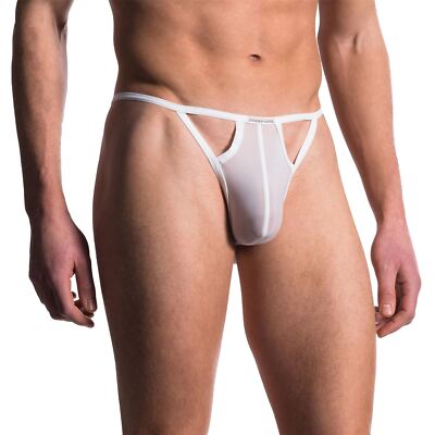 Manstore NOS M101 Delta String Tanga G-String schwarz weiß sexy Herren Unterwäsche