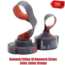 Kammok Python 10 Hammock Straps Color: Ember Orange
