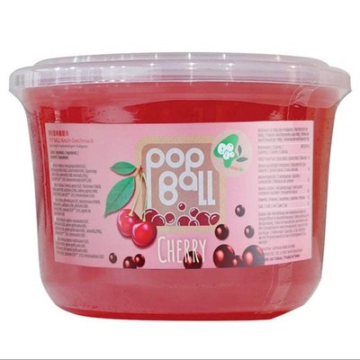 Popping Boba Kirsche 950g Fruchtperlen Bubble Tea Topping Saftperlen