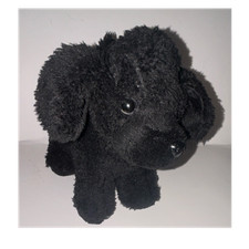 Small Black Lab Puppy Plush with movable Front Legs Tags have been removed