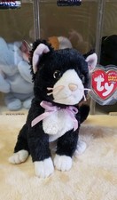 Fussy The Cat Black and White Tuxedo - Hard To Find Retired Ty Beanie Babies